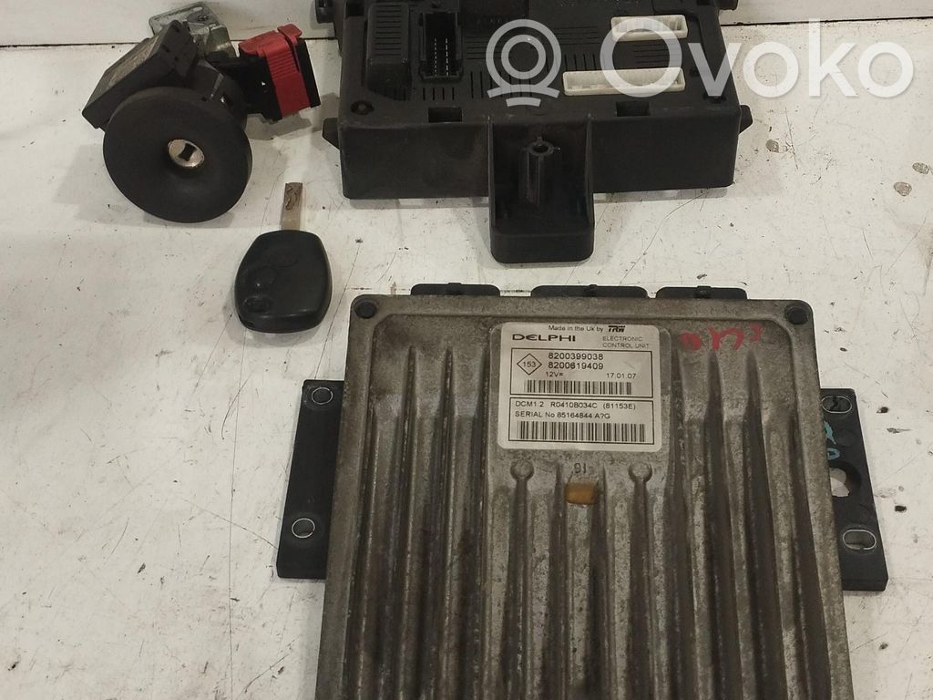 Renault Clio III Kit centralina motore ECU e serratura