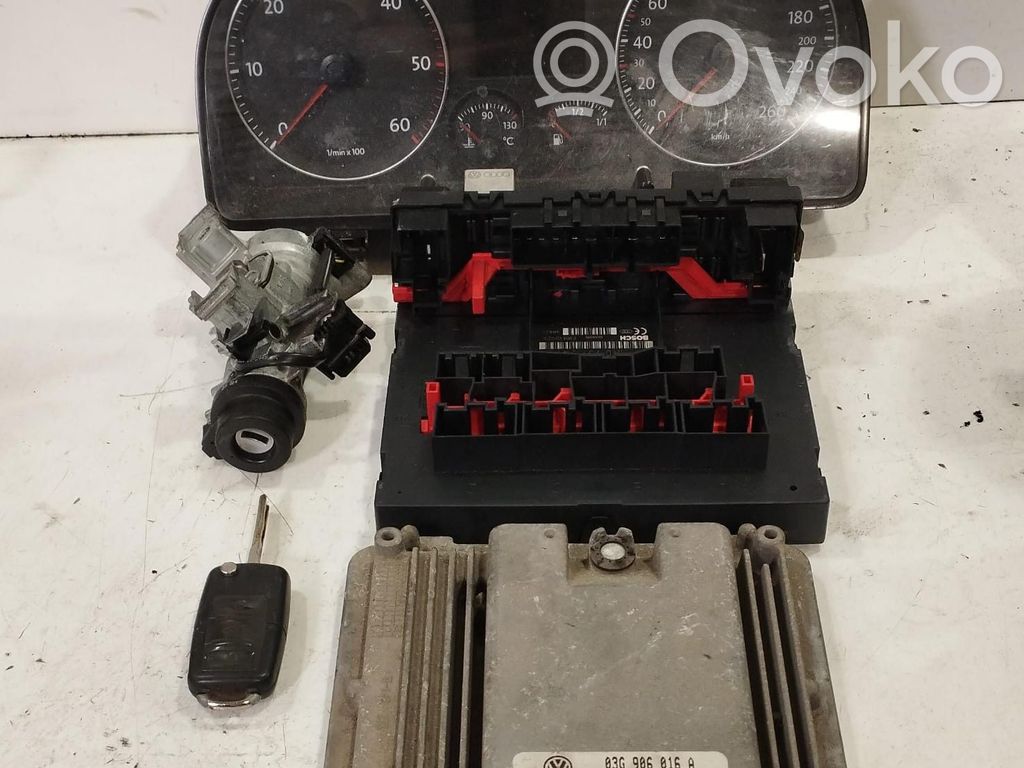 Volkswagen Touran I Kit centralina motore ECU e serratura
