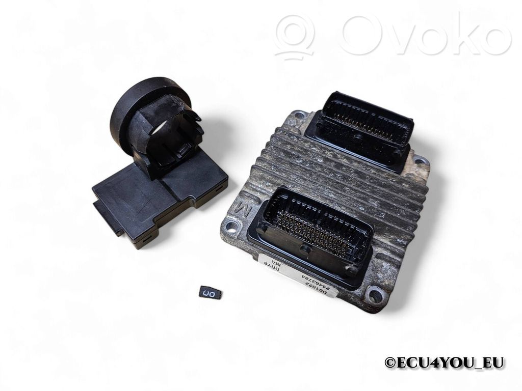 Opel Zafira A Engine ECU kit and lock set 