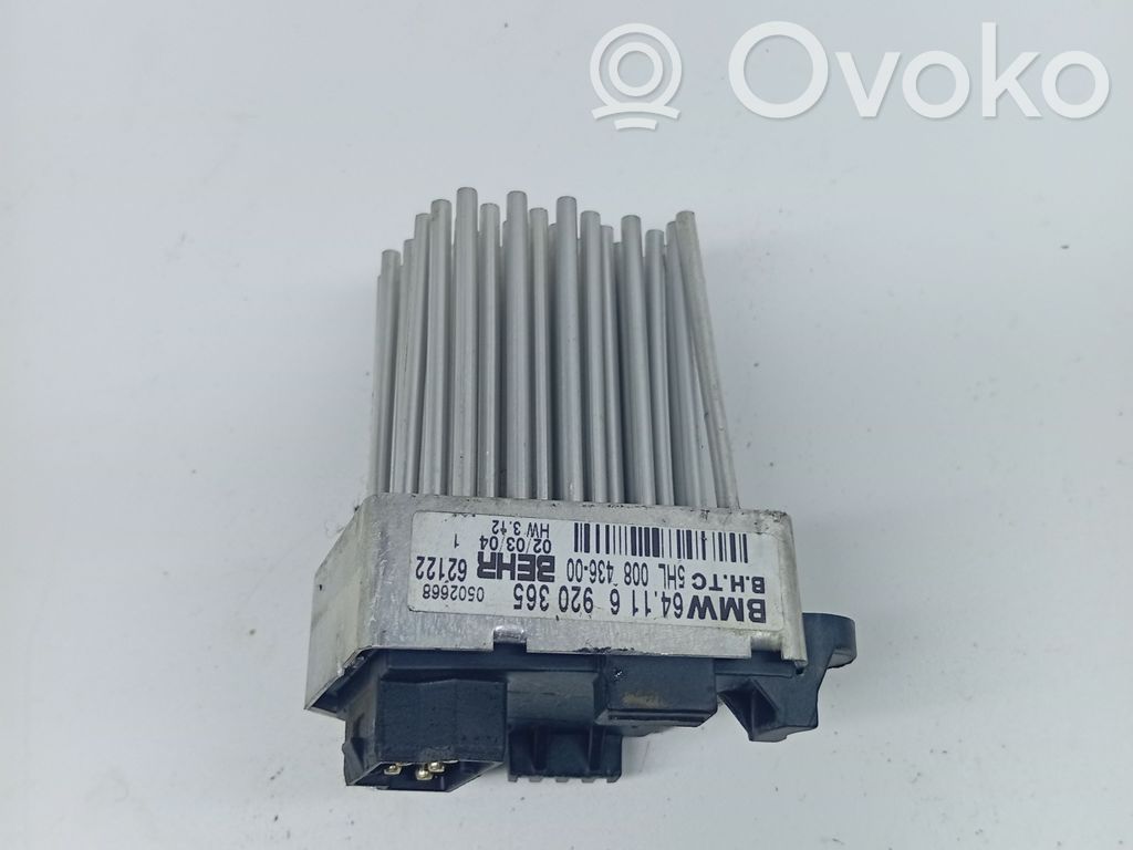 BMW 3 E46 Motor aerotermă/rezistor ventilator 