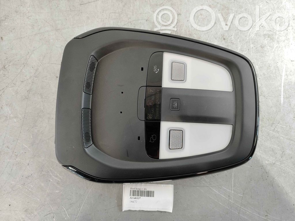 Volvo C40 Headlining lighting console trim 