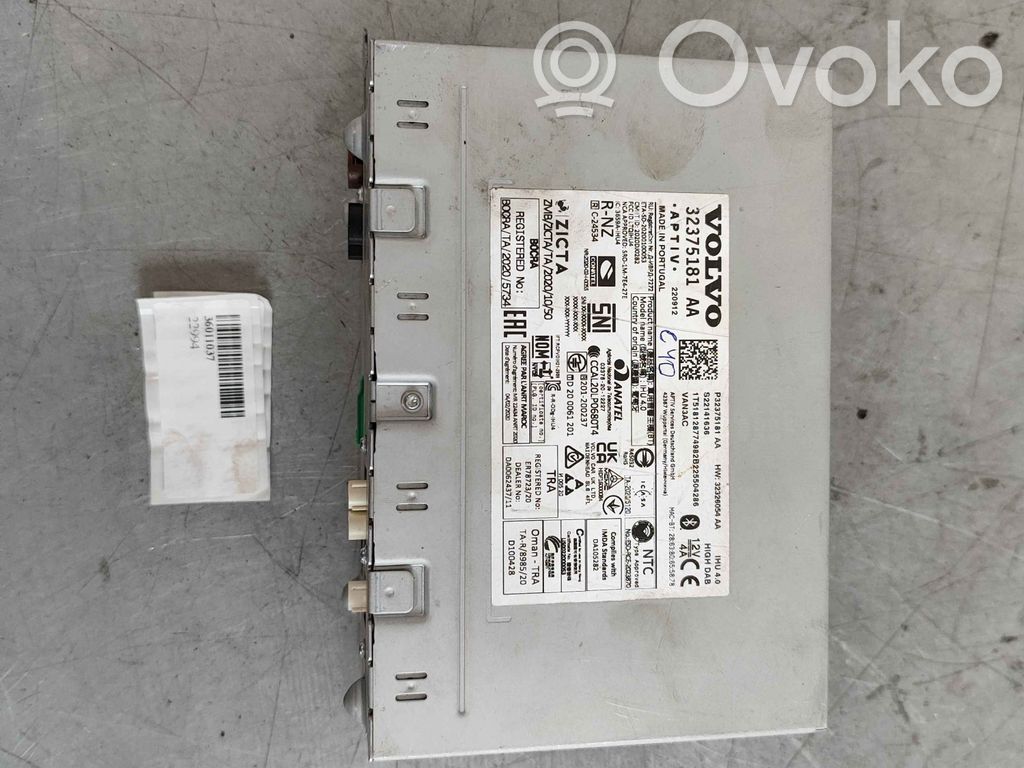 Panel / Radioodtwarzacz CD/DVD/GPS   36011037,36010929,36013467