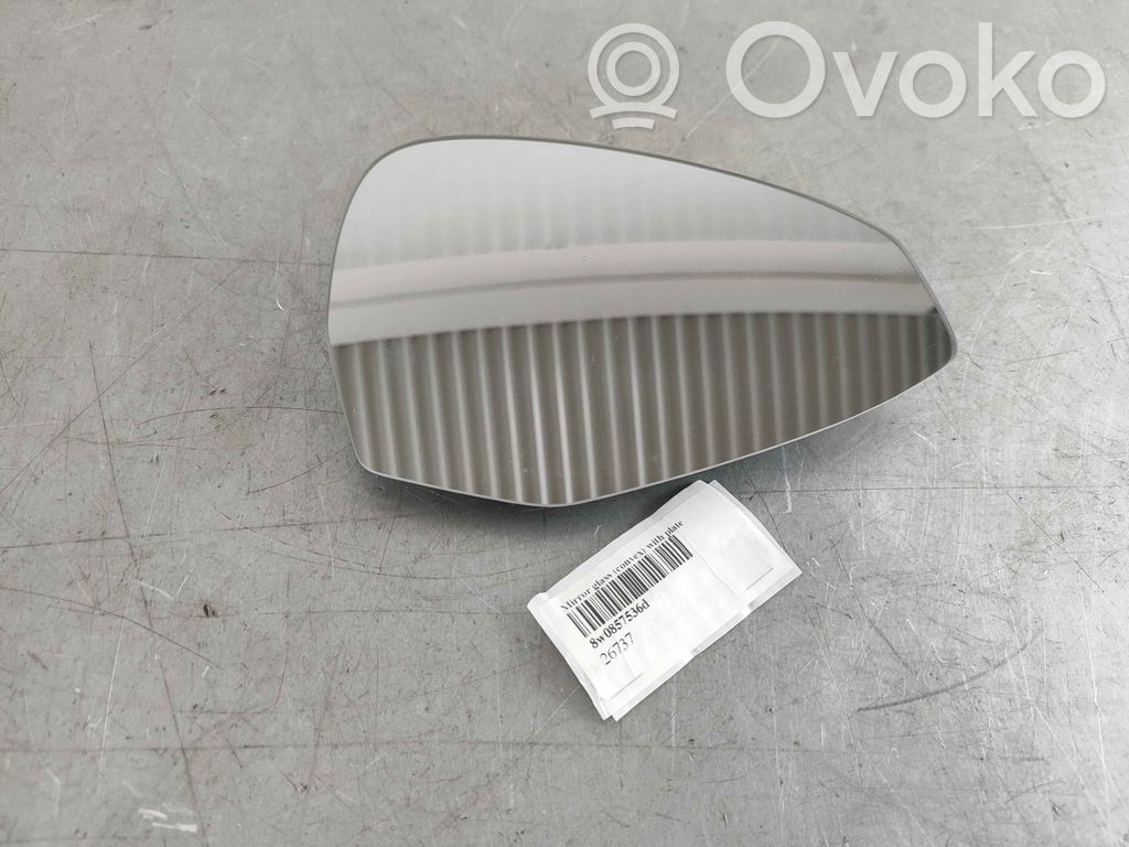 Audi A4 S4 B9 8W Spoguļa stikls 