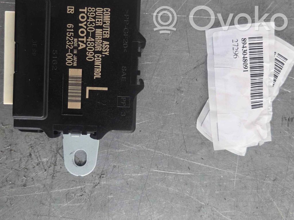 Lexus RX 450H Módulo de control del espejo lateral 