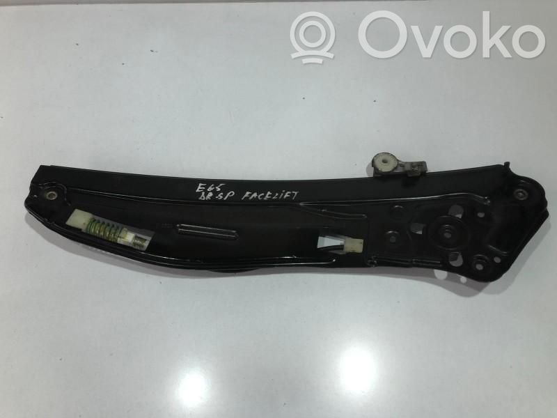 BMW 7 E65 E66 Mechanizm podnoszenia szyby tylnej bez silnika 