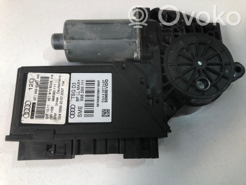 Audi A8 S8 D3 4E Front door window regulator motor 