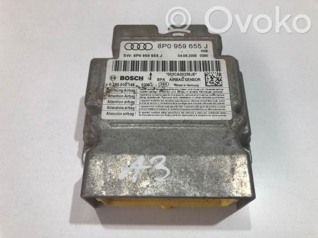 Audi A3 S3 8P Airbag control unit/module 