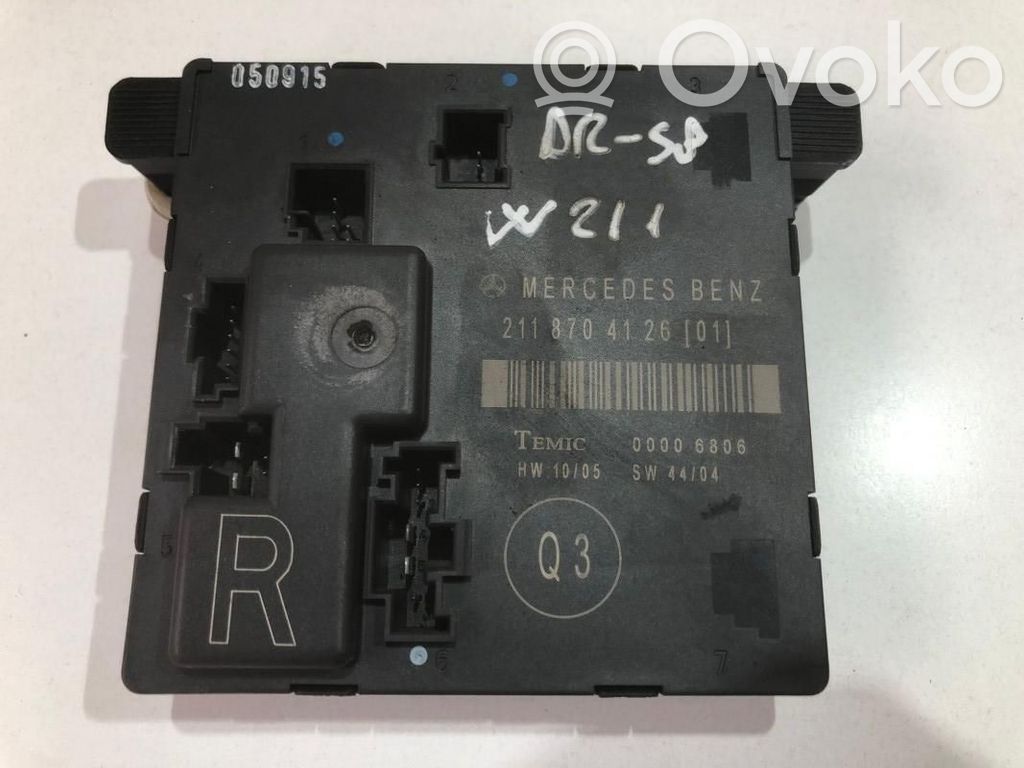 Unité de commande module de porte   A2118704126
