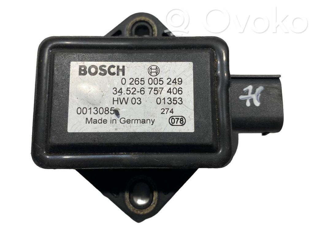 BMW 7 E65 E66 ESP acceleration yaw rate sensor 