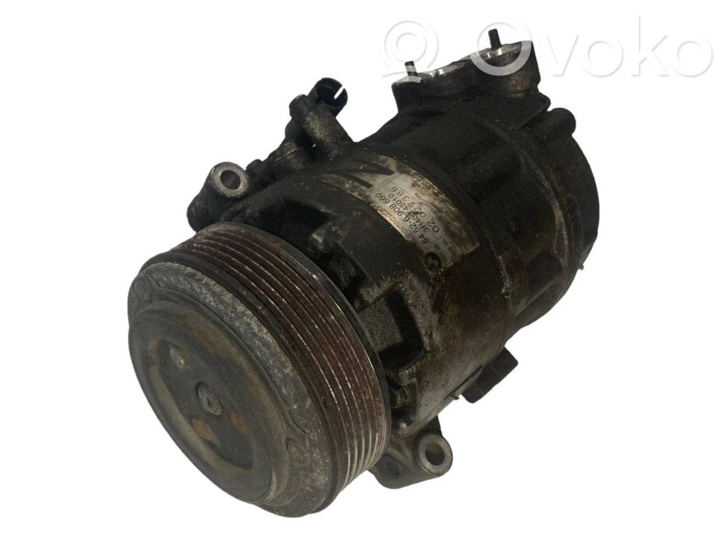 Ilmastointilaitteen kompressorin pumppu (A/C)   6908660,64526908660,64509145351,64509156821,64509182795,64524149481,64526901206,64526905643,64526908660,64526915380,64526918750,64526918751,64526918752,64528375319,64528386650,64528386837,64529145352,64529145353,64529175669,64529182793