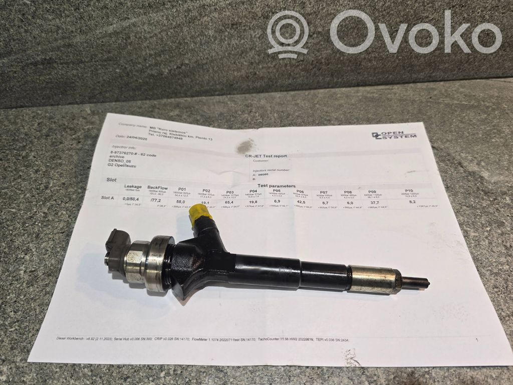 Opel Astra H Inyector de combustible 