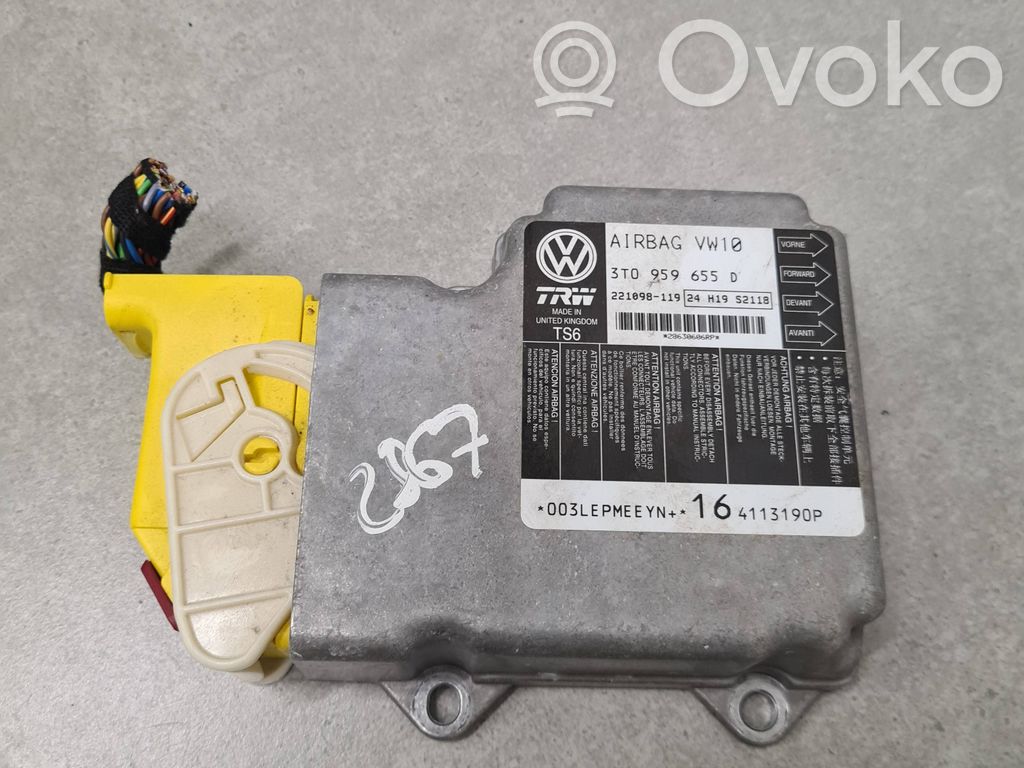 Skoda Superb B6 (3T) Airbag control unit/module 
