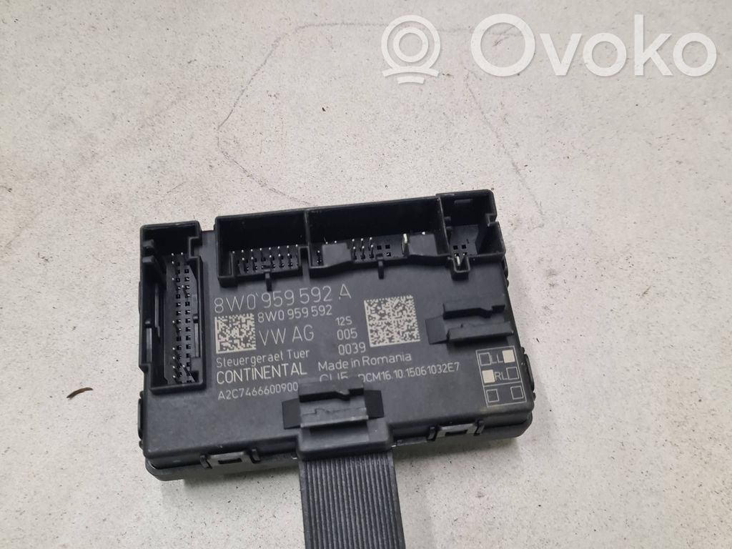 Door control unit/module   8W0959592A,8W0959592,A2C7466600900