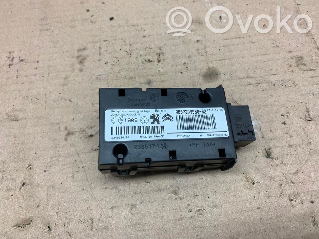 TPMS reset button   9807299980,253391,98072999802
