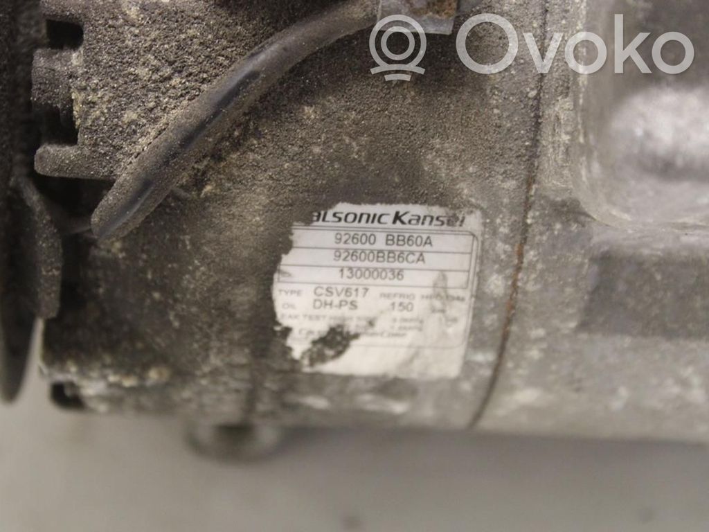 Nissan Qashqai Kompresor / Sprężarka klimatyzacji A/C 