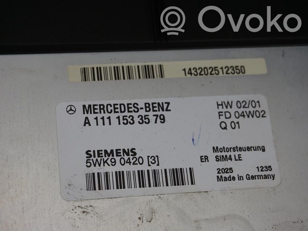 Unité de commande / module d'injection   A1111531879,186087,5WK90410