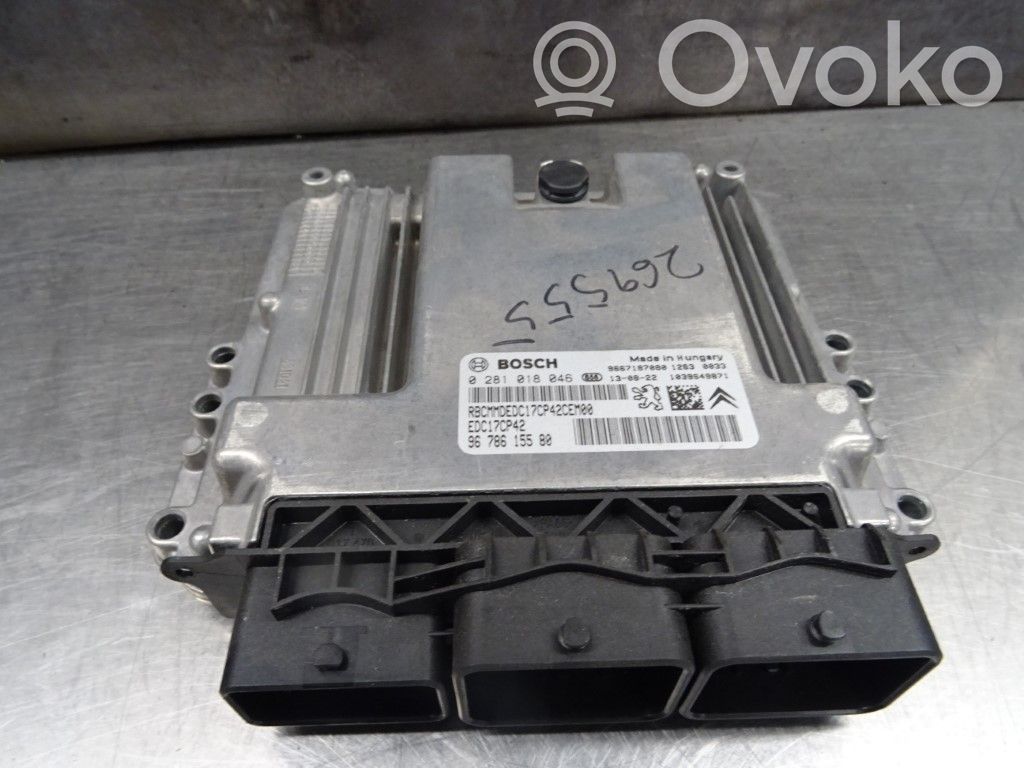 Injection control unit/module   9678615580,N003986,0281018046