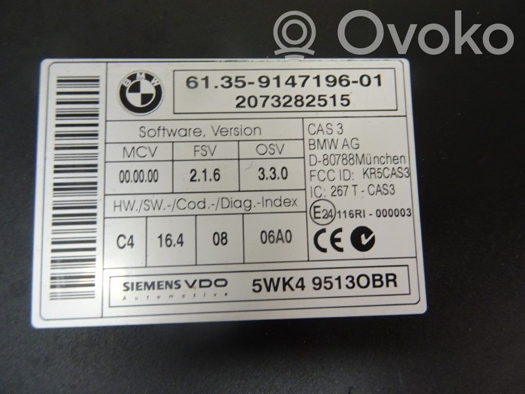 BMW 3 E90 E91 Alte unități/module de control 