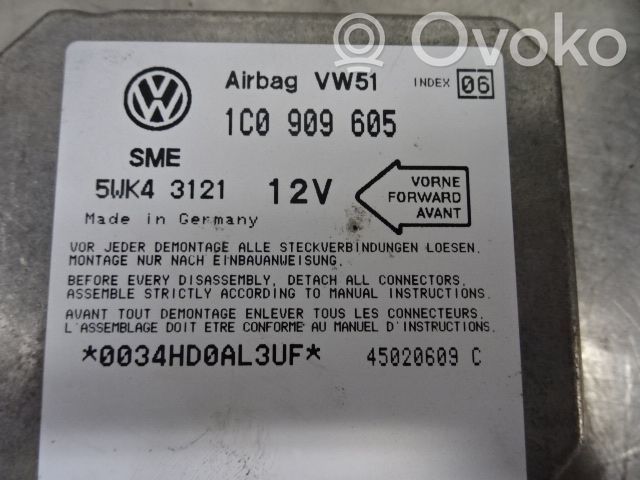 Sterownik / Moduł Airbag   1C0909605,201342