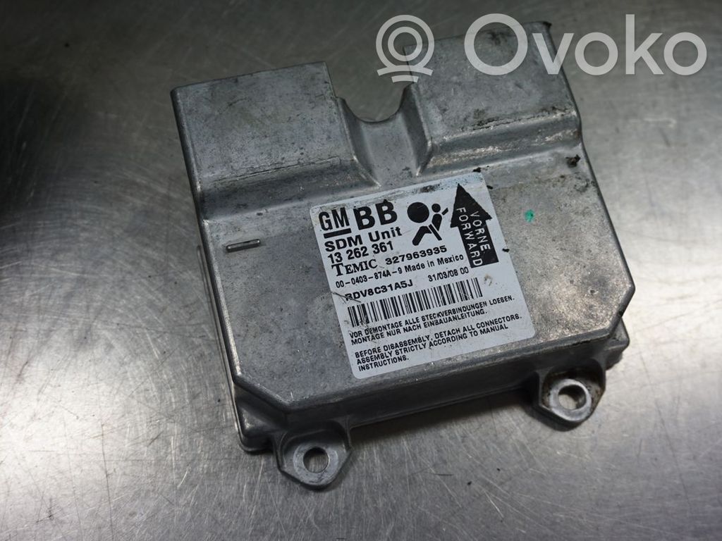 Opel Corsa D Unitate/modul de comandă airbaguri 