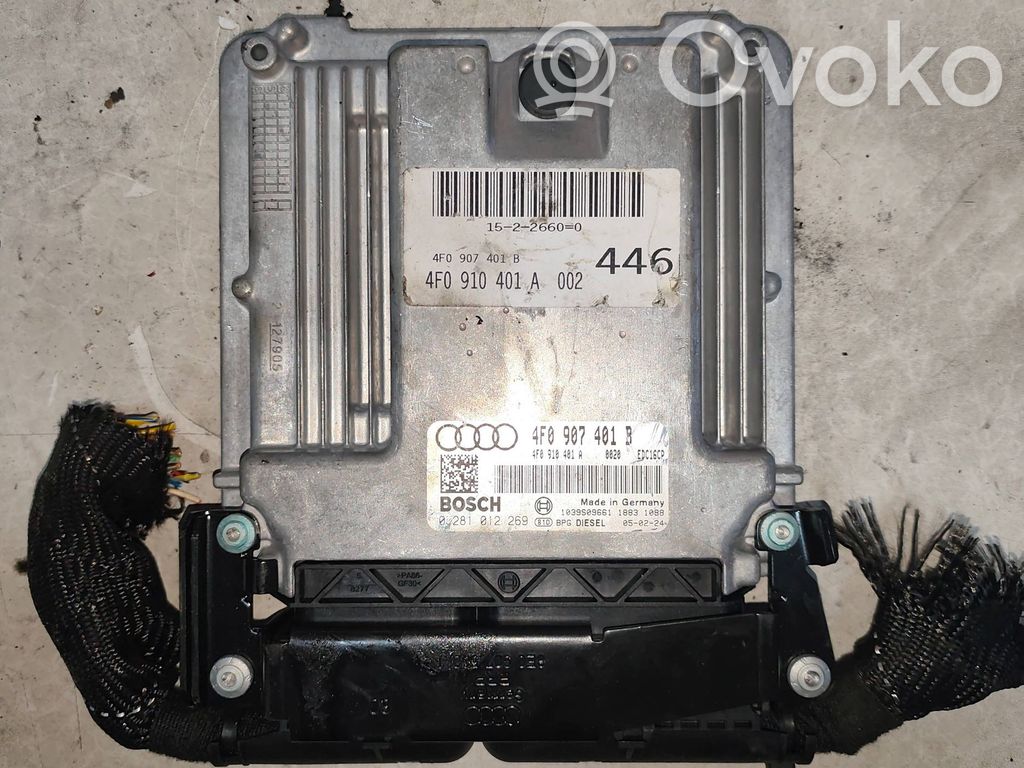 Engine control unit/module   4F0907401B,4F0910401A,0281012269