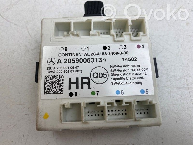 Mercedes-Benz C W205 Door central lock control unit/module 