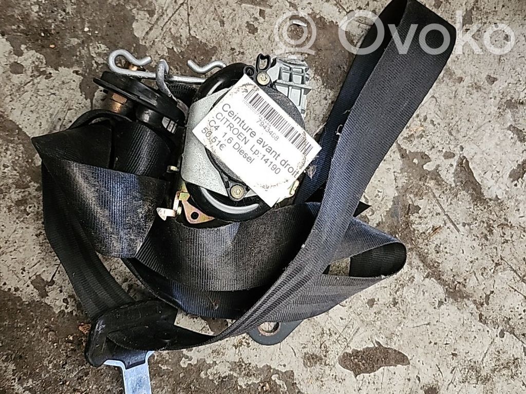 Citroen C4 I Cinturón delantero 