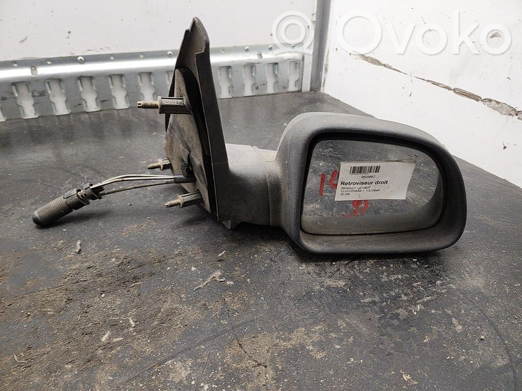 Renault Clio I Manualne lusterko boczne drzwi przednich 