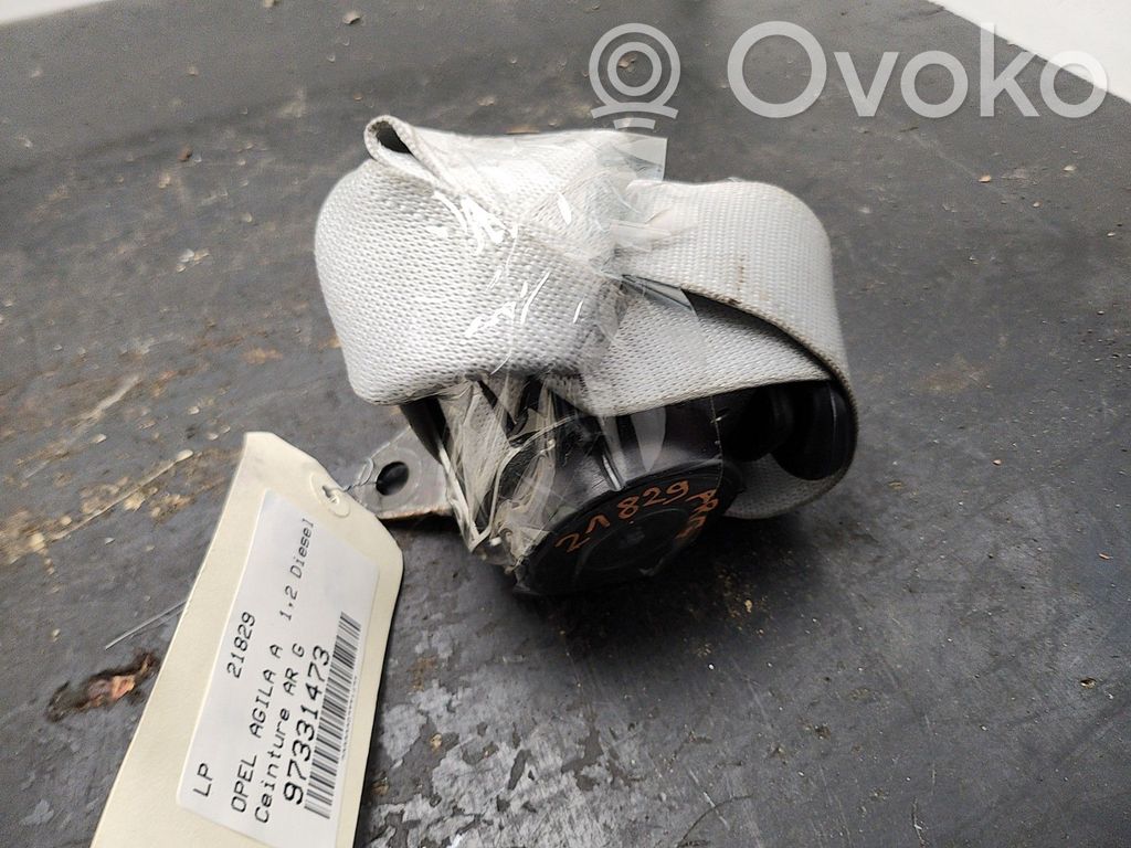 Opel Agila A Cinturón trasero 