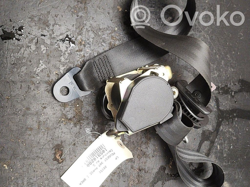 Peugeot 307 Cinturón delantero 