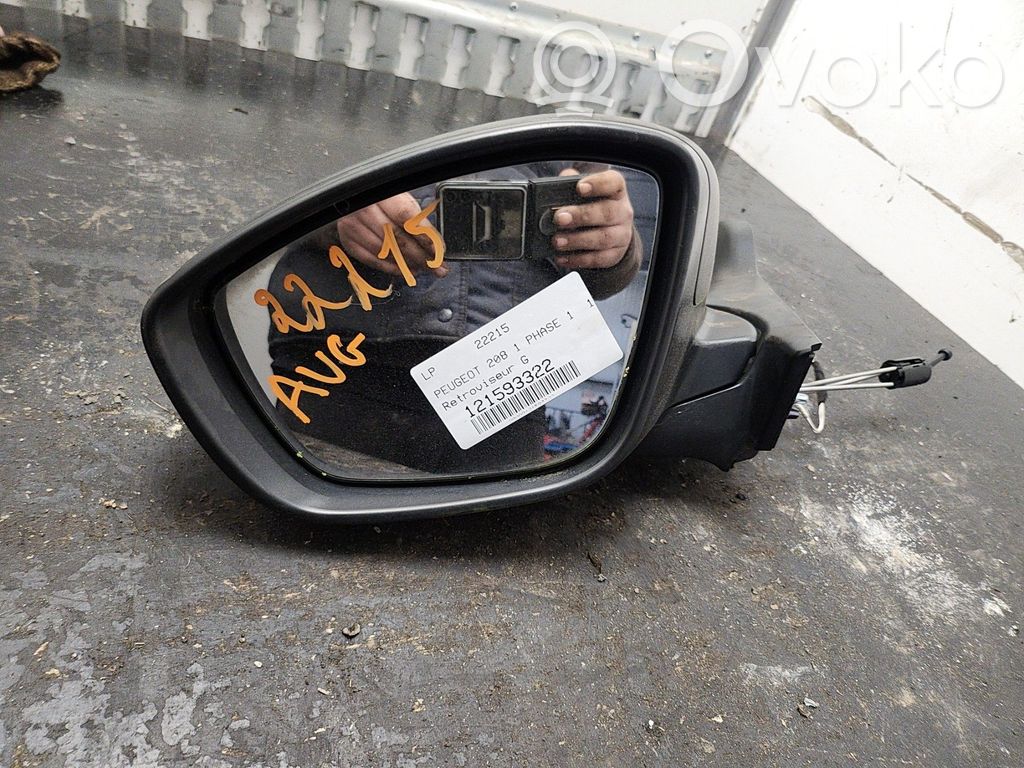 Peugeot 208 I Manualne lusterko boczne drzwi przednich 