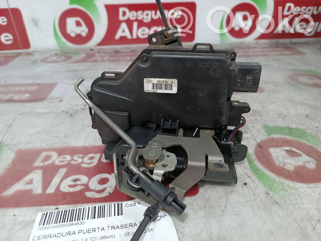 Audi A4 S4 B6 8E 8H Serrure de porte arrière 