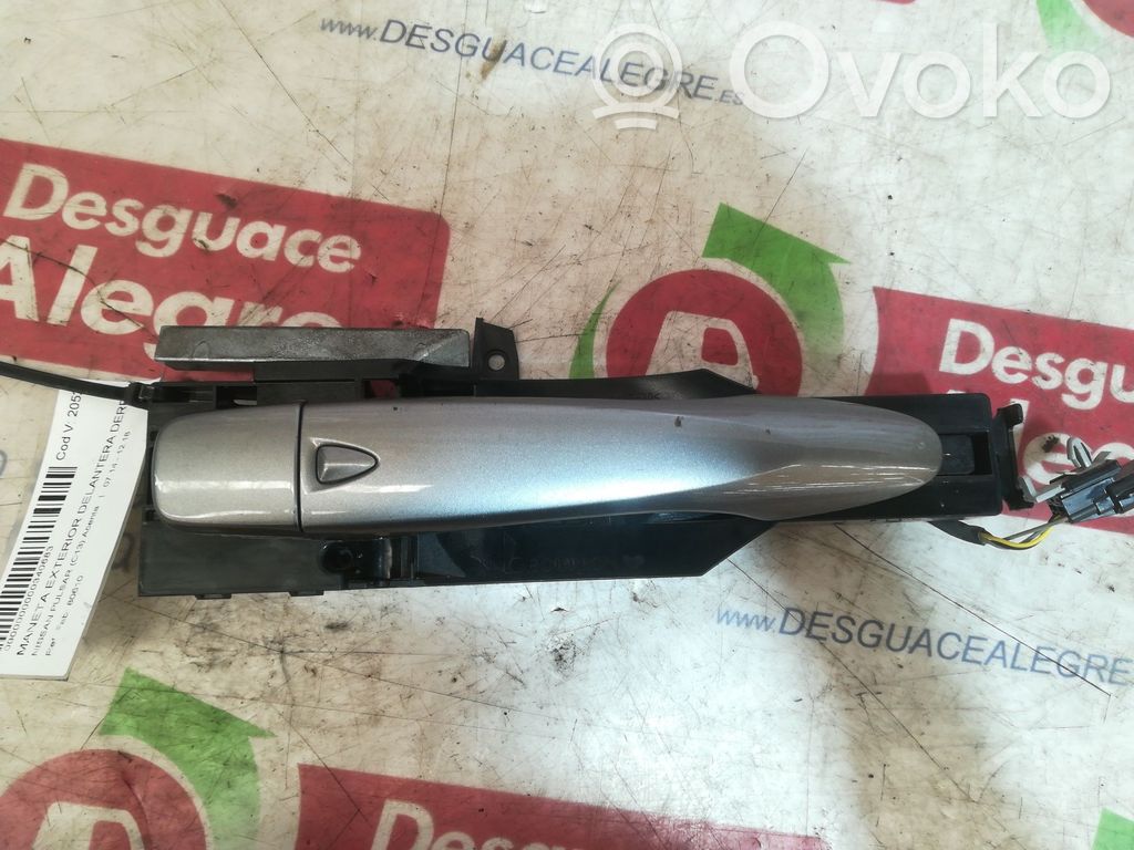 Nissan Pulsar Klamka zewnętrzna drzwi przednich