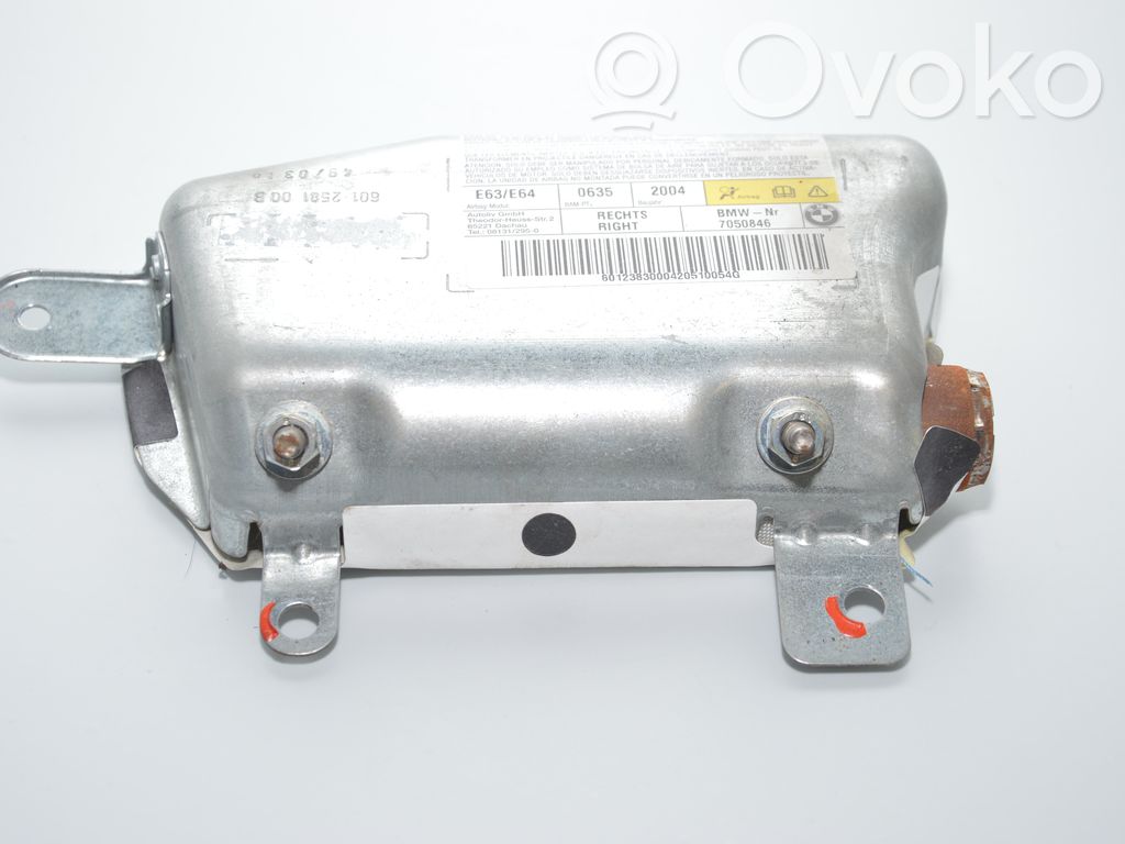 BMW 6 E63 E64 Front door airbag 