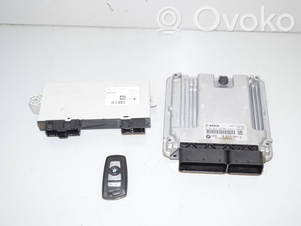 BMW 5 F10 F11 Komputer / Sterownik ECU i komplet kluczy 