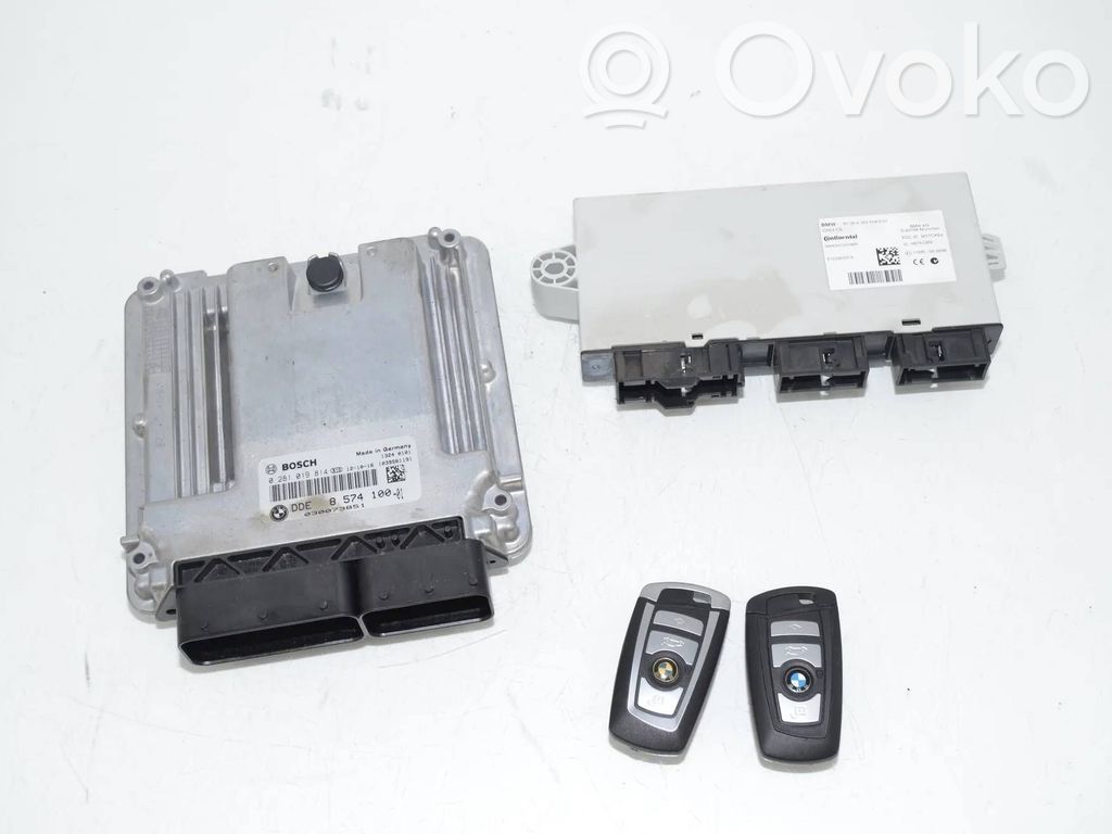 BMW 5 F10 F11 Komputer / Sterownik ECU i komplet kluczy 