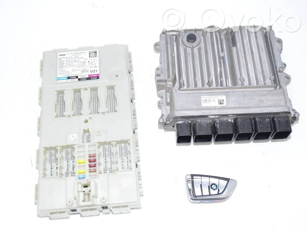 BMW 5 G30 G31 G38 Komputer / Sterownik ECU i komplet kluczy 