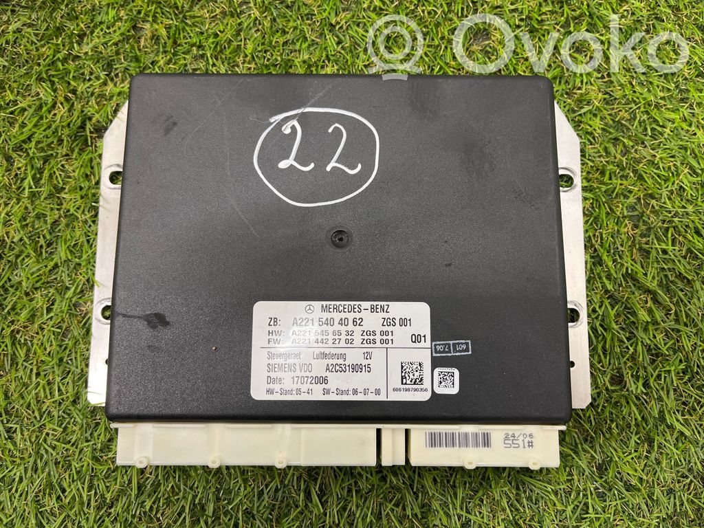 Mercedes-Benz S W221 Module de commande suspension 