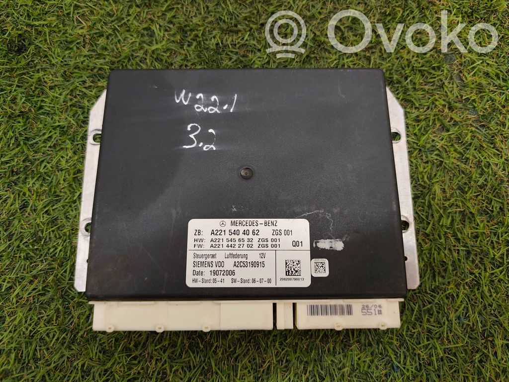 Mercedes-Benz S W221 Module de commande suspension 