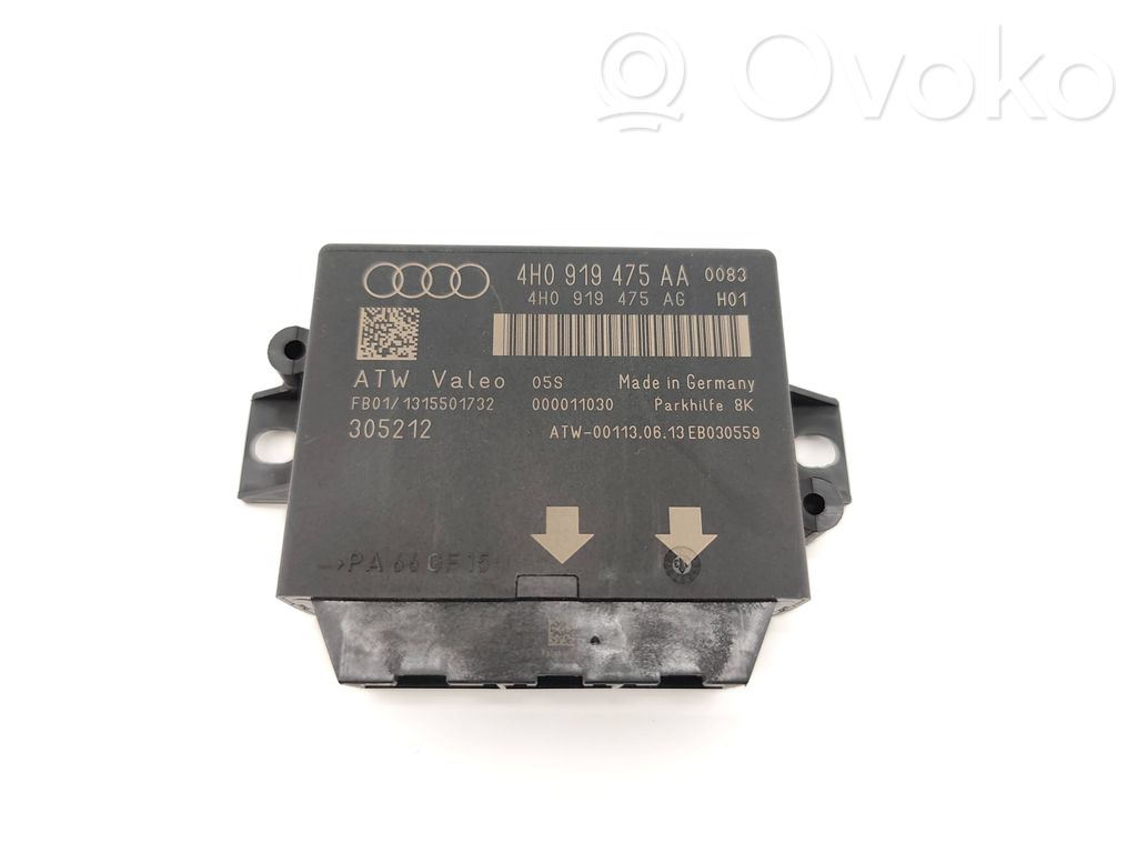 Parking PDC control unit/module   4H0919475AG,000011030,131550172
