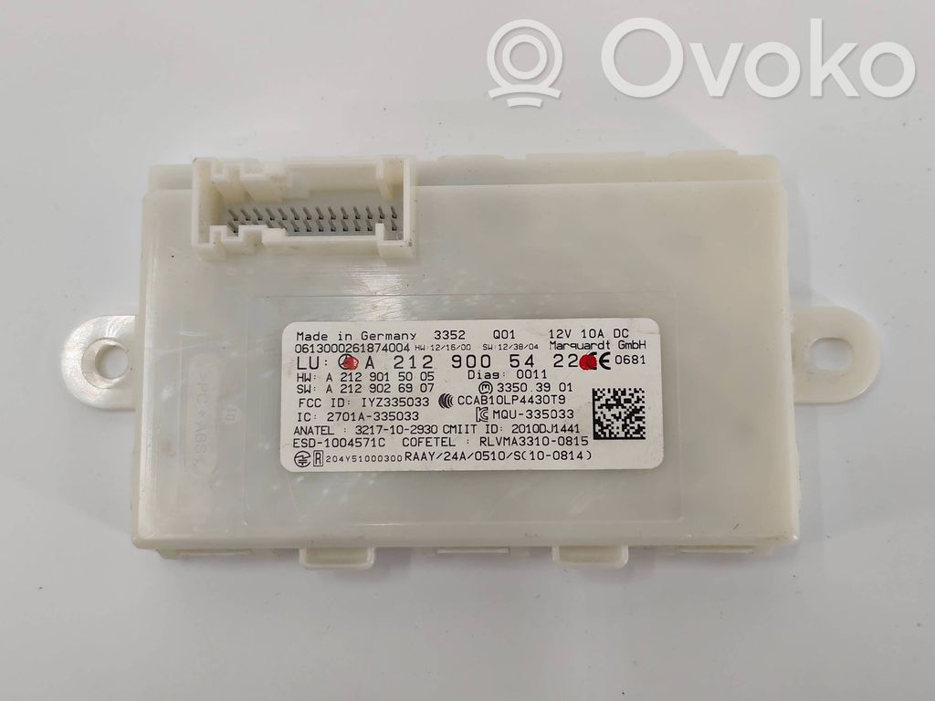 Moduł / Sterownik systemu uruchamiania bezkluczykowego   A2129005422,A2129015005,A2129026907