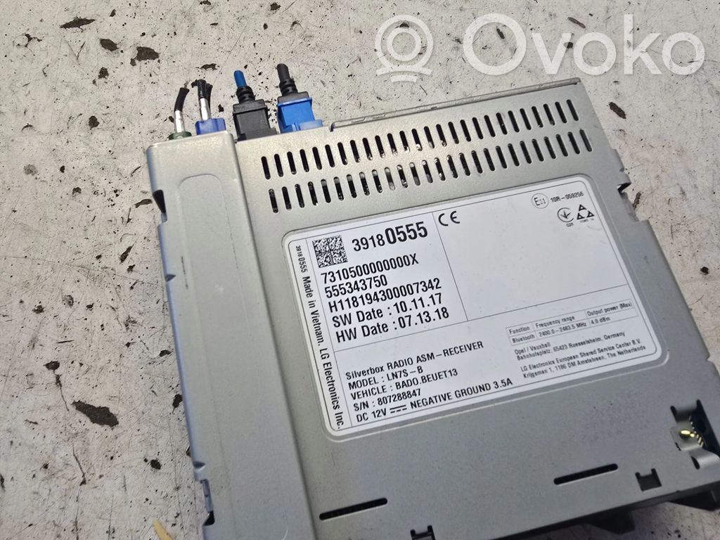 Opel Astra K Navigation unit CD/DVD player 