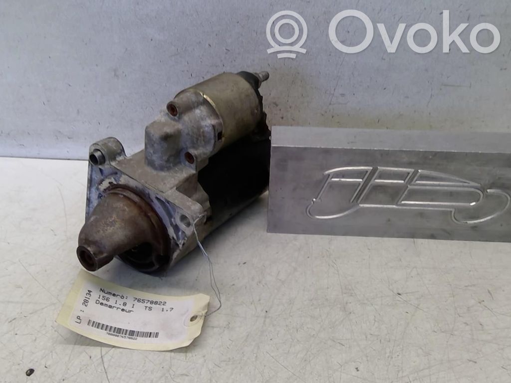 Alfa Romeo 156 Motorino d’avviamento 