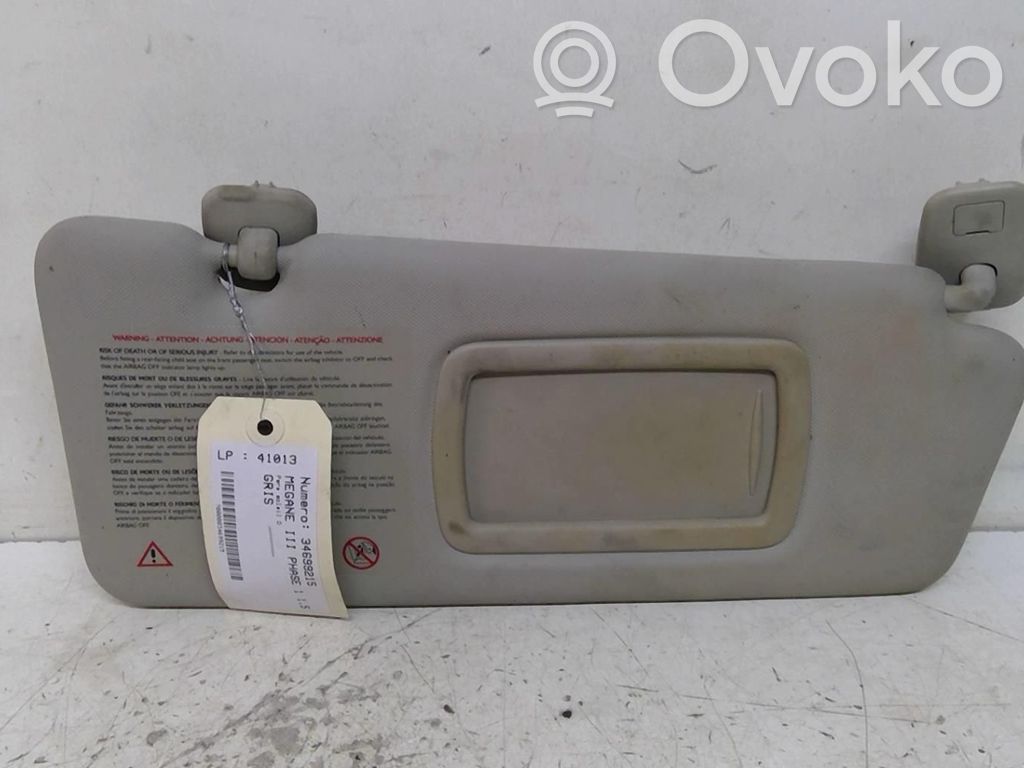Renault Megane III Sun visor 