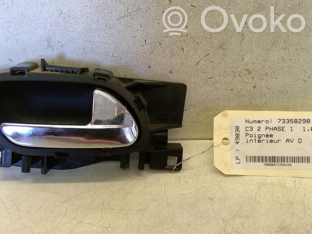 Manecilla interna puerta delantera   00009144F9