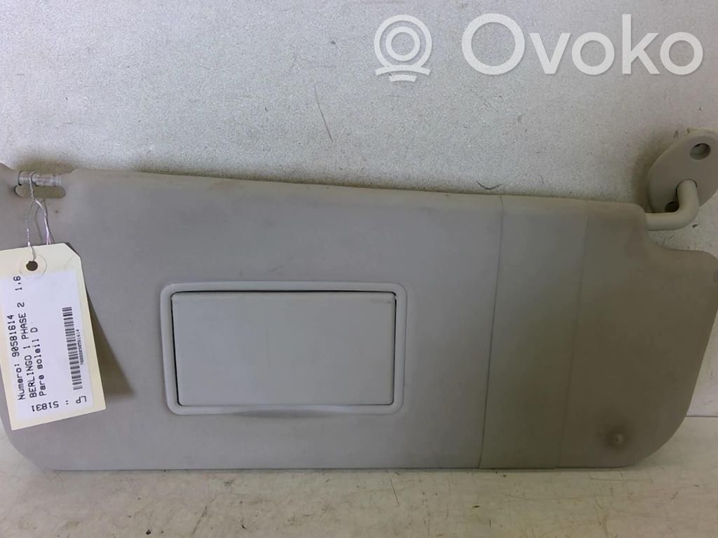 Citroen Berlingo Sun visor 
