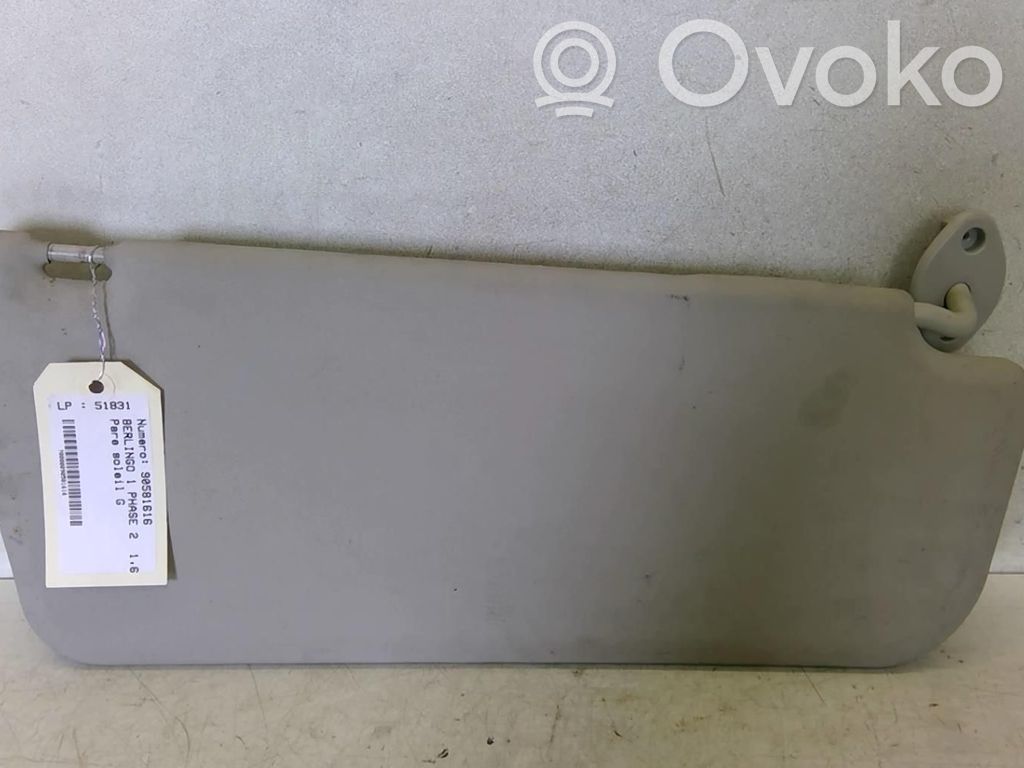 Citroen Berlingo Sun visor 