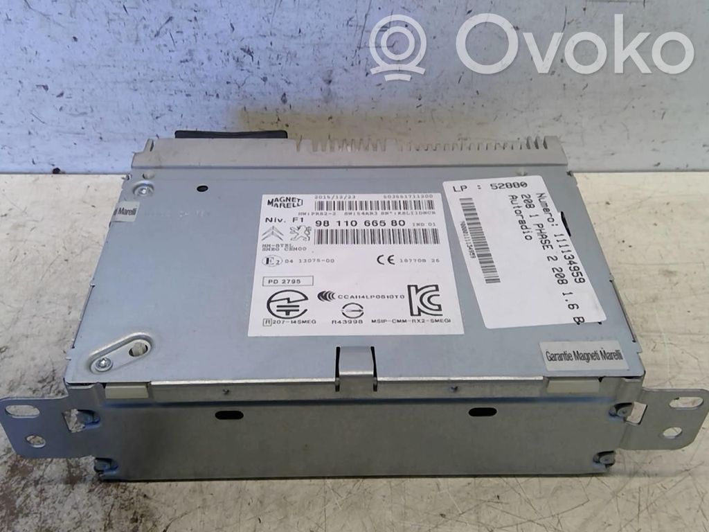 Peugeot 208 I Unitate principală radio/CD/DVD/GPS 
