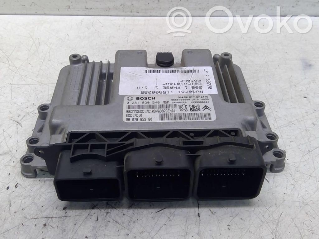 Peugeot 208 I Engine control unit/module 