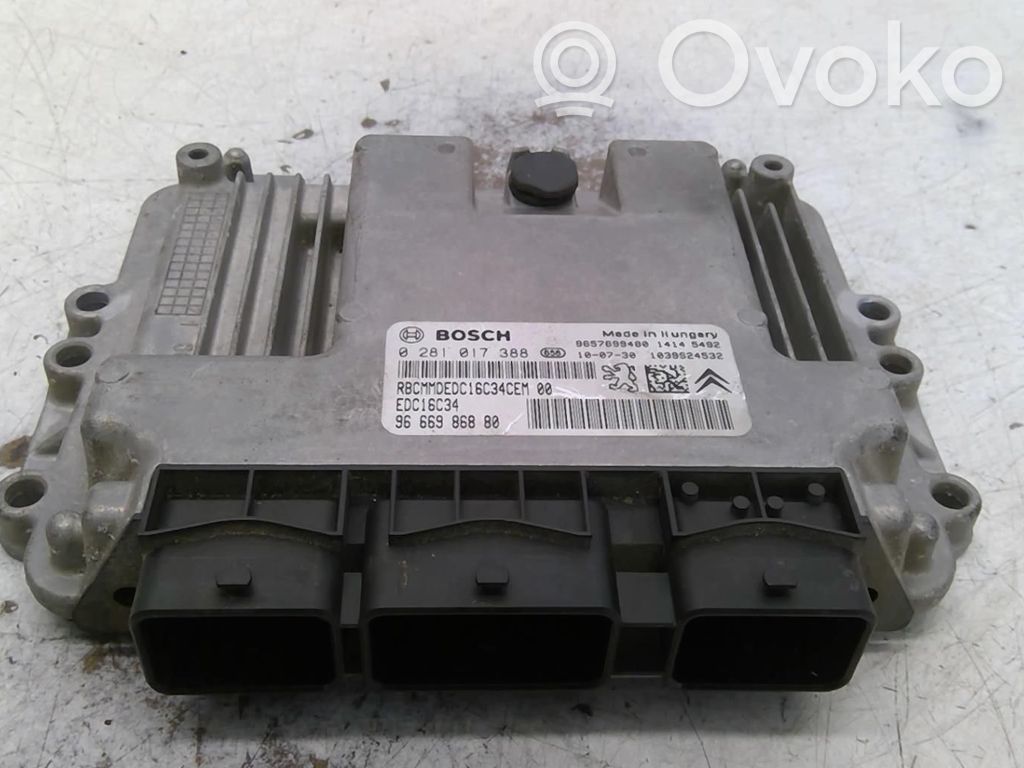 Citroen C3 Engine control unit/module 